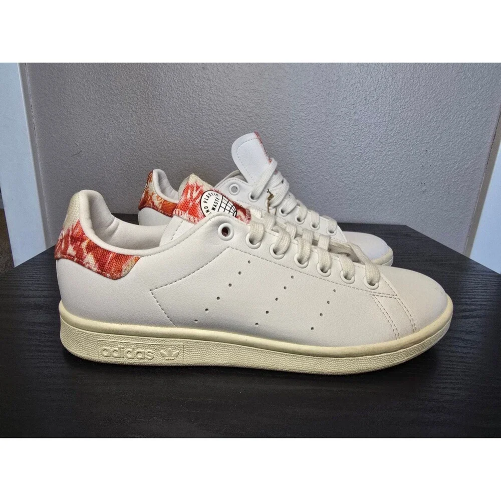 Adidas Stan Smith end plastic waste white sneakers mens size 6‎